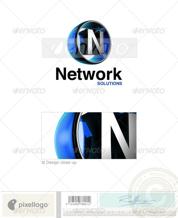 N Logo - 3D-438-N - Letters Logo Templates