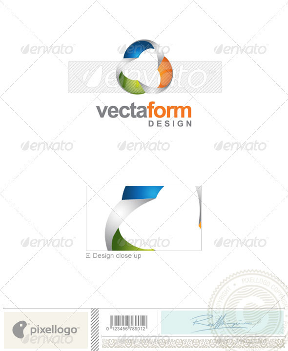Print & Design Logo - 1823 - Vector Abstract
