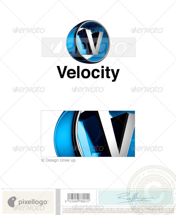 V Logo - 3D-438-V - Letters Logo Templates