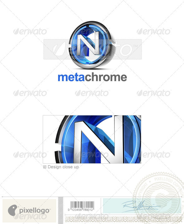 N Logo - 3D-476-N - Letters Logo Templates