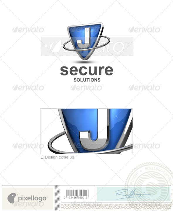 J Logo - 3D-285-J - Letters Logo Templates