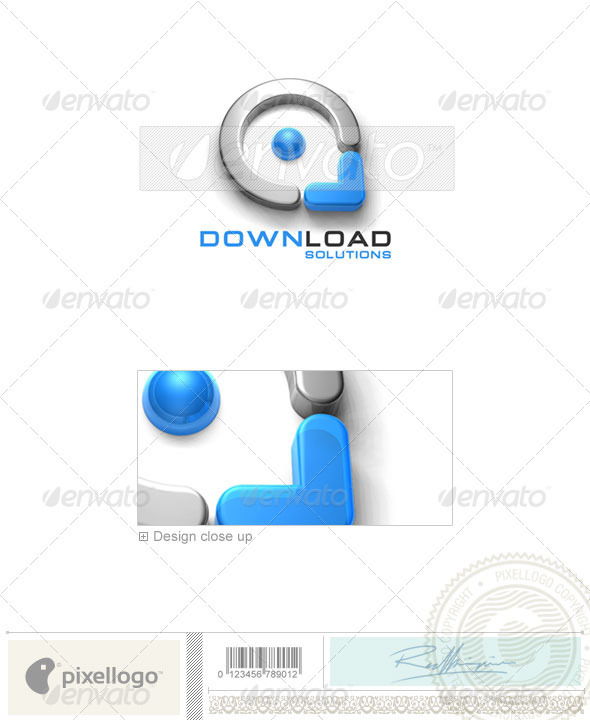 Technology Logo - 3D-163 - 3d Abstract
