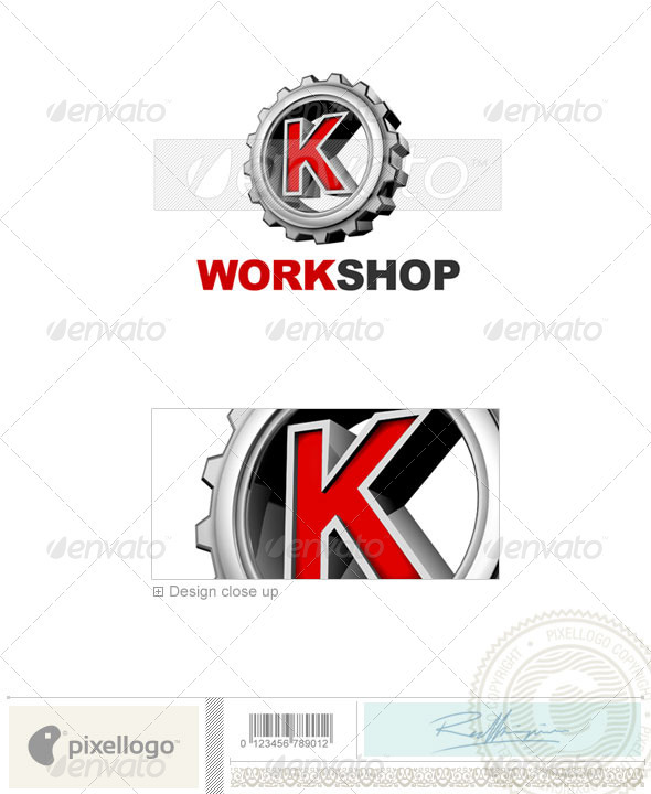 K Logo - 3D-292-K - Letters Logo Templates