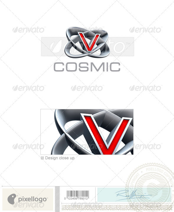 V Logo - 3D-348-V - Letters Logo Templates