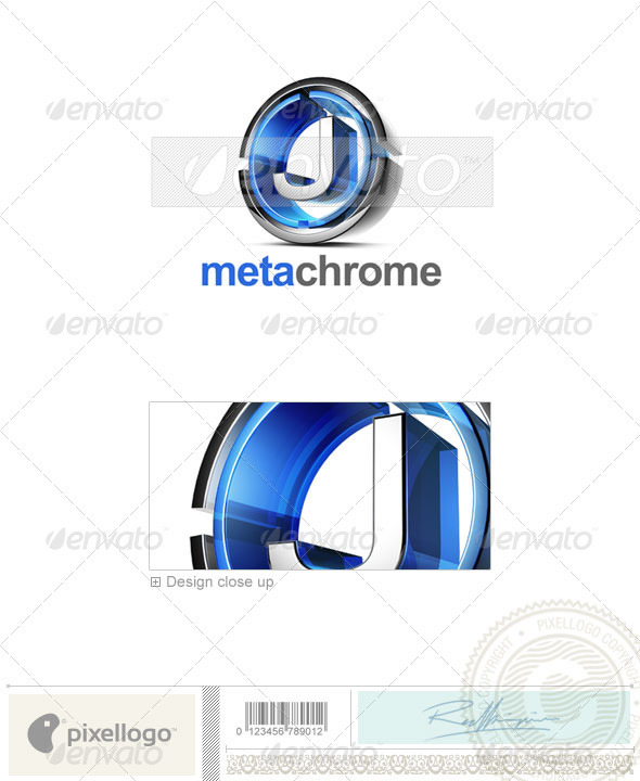 J Logo - 3D-476-J - Letters Logo Templates