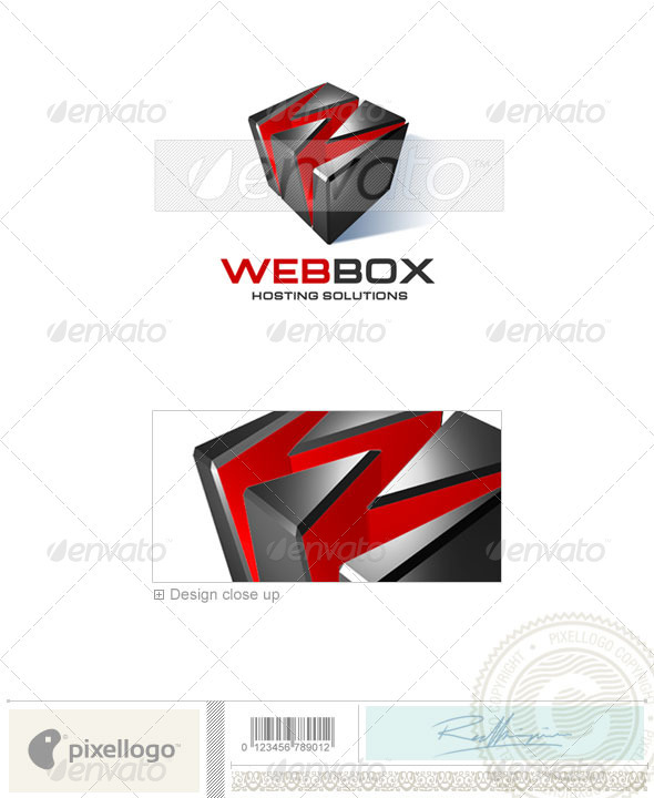 Technology Logo - 3D-100 - 3d Abstract