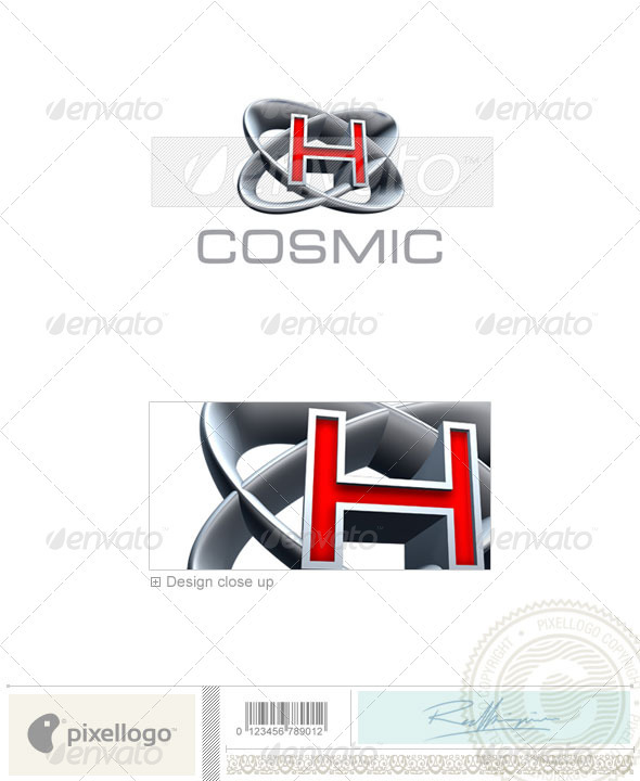 H Logo - 3D-348-H - Letters Logo Templates