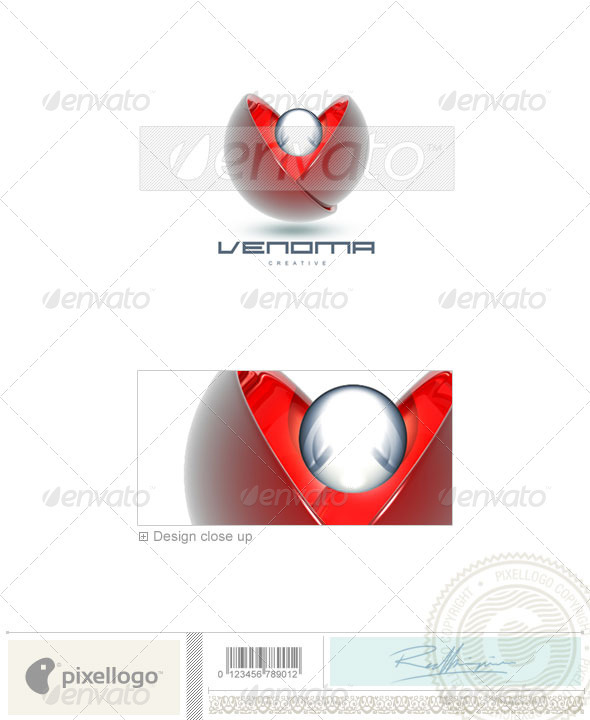 Communications Logo - 3D-86 - 3d Abstract