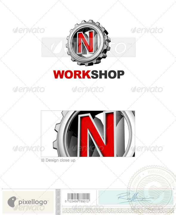 N Logo - 3D-292-N - Letters Logo Templates