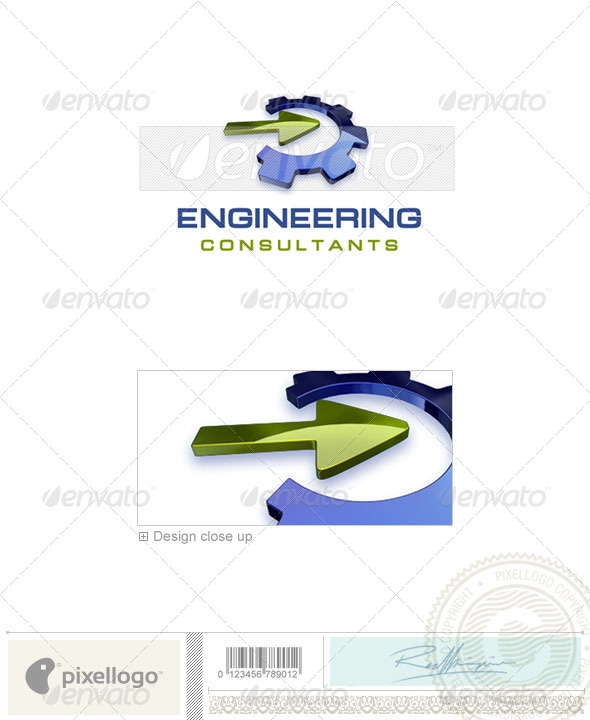 Industry & Science Logo - 3D-325 - 3d Abstract