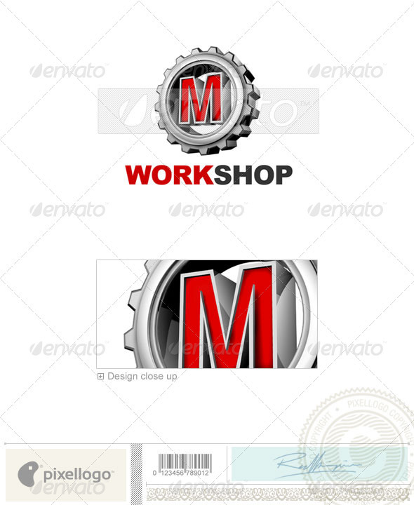 M Logo - 3D-292-M - Letters Logo Templates