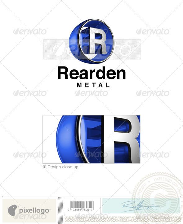 R Logo - 3D-438-R - Letters Logo Templates