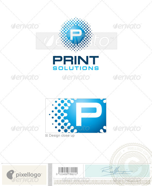 Print & Design Logo - 1934 - Vector Abstract