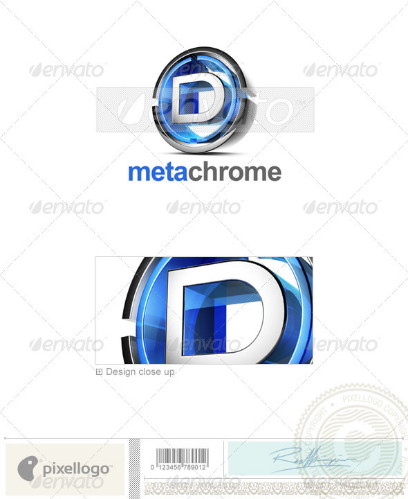 D Logo - 3D-476-D - Letters Logo Templates