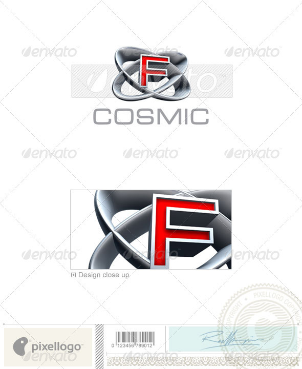 F Logo - 3D-348-F - Letters Logo Templates