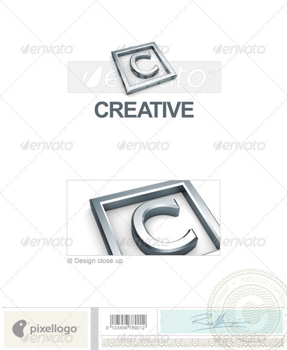C Logo - 3D-295-C - Letters Logo Templates