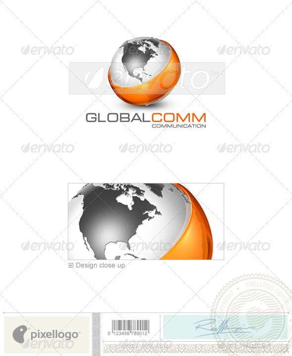Communications Logo - 3D-23 - 3d Abstract
