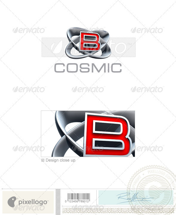 B Logo - 3D-348-B - Letters Logo Templates
