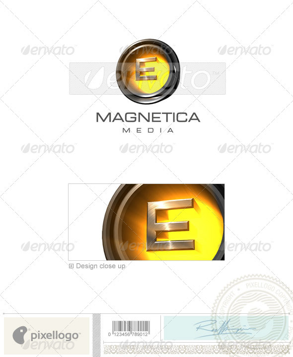 E Logo - 3D-238-E - Letters Logo Templates