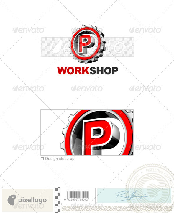 P Logo - 3D-292-P - Letters Logo Templates