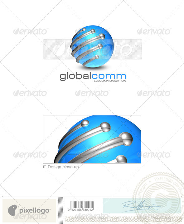 Communications Logo - 3D-176 - 3d Abstract