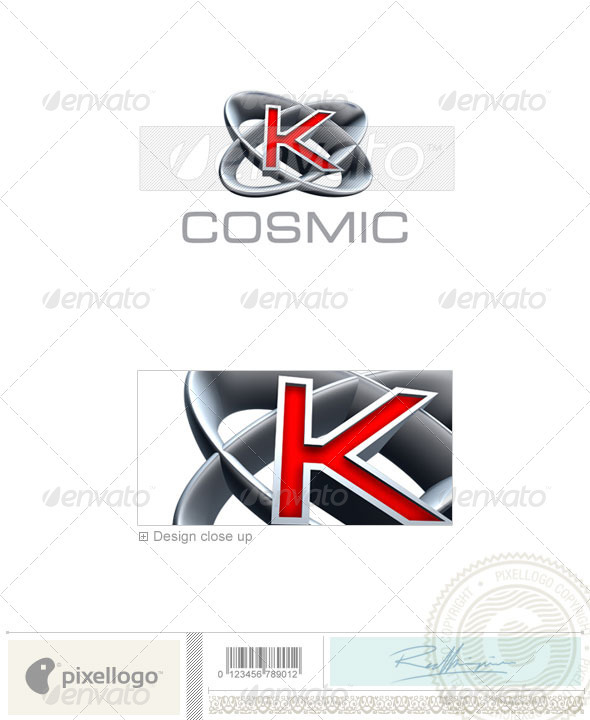 K Logo - 3D-348-K - Letters Logo Templates