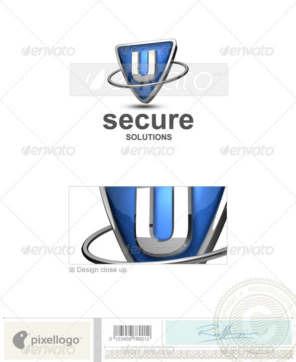 U Logo - 3D-285-U - Letters Logo Templates
