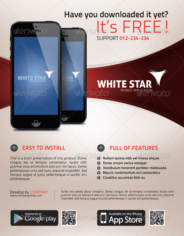 Mobile App Promotion Flyer vol2 by sabin_vp | GraphicRiver