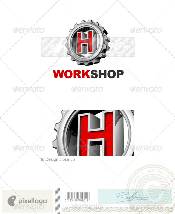 H Logo - 3D-292-H - Letters Logo Templates