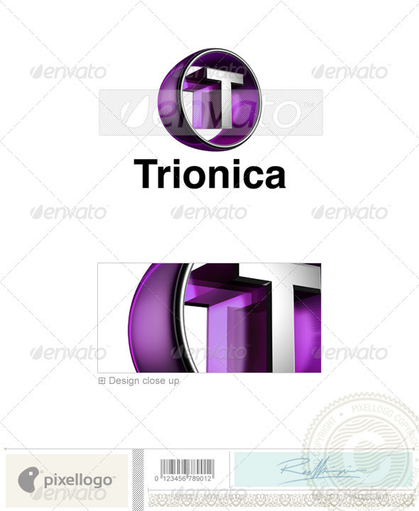 T Logo - 3D-438-T - Letters Logo Templates