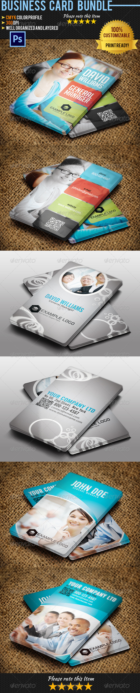 Corporate Business Card Bundle 08 - Corporate Business Cards