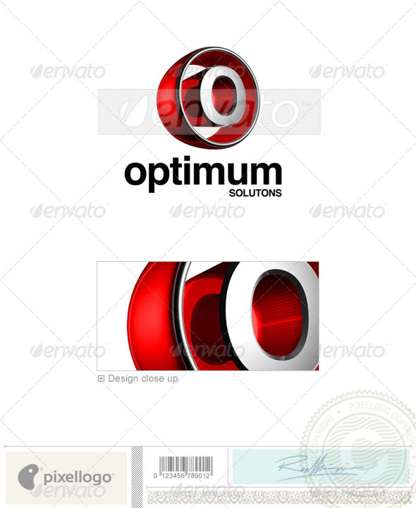 O Logo - 3D-438-O - Letters Logo Templates