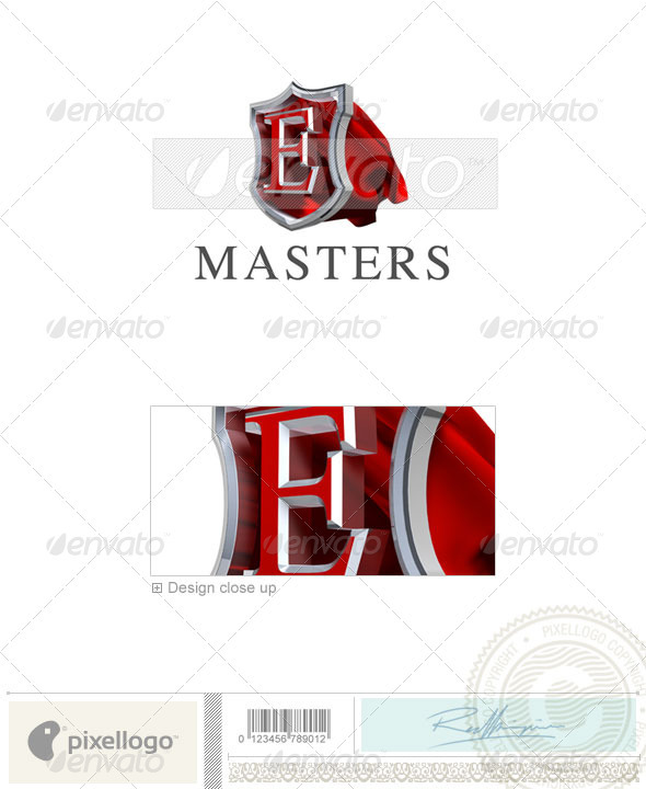 E Logo - 3D-259-E - Letters Logo Templates