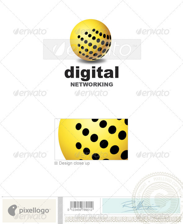 Communications Logo - 1308 - Vector Abstract