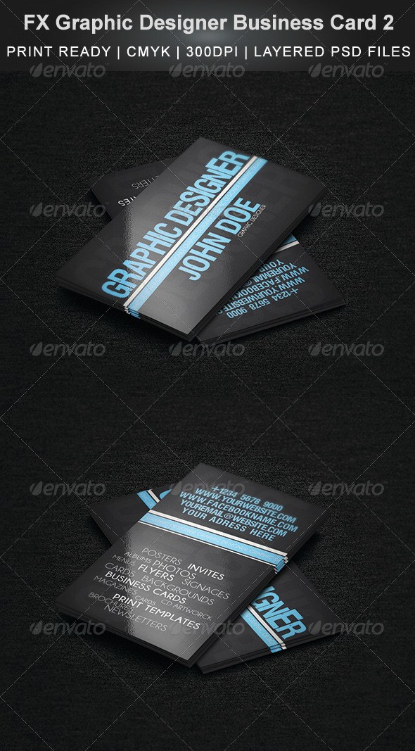 FX Graphic Designer Business Card 2 - Creative Business Cards