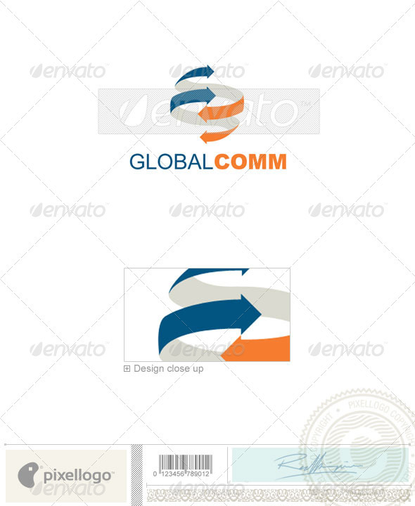 Communications Logo - 737 - Vector Abstract