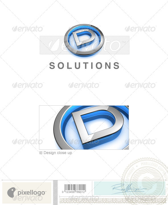 D Logo - 3D-683-D - Letters Logo Templates