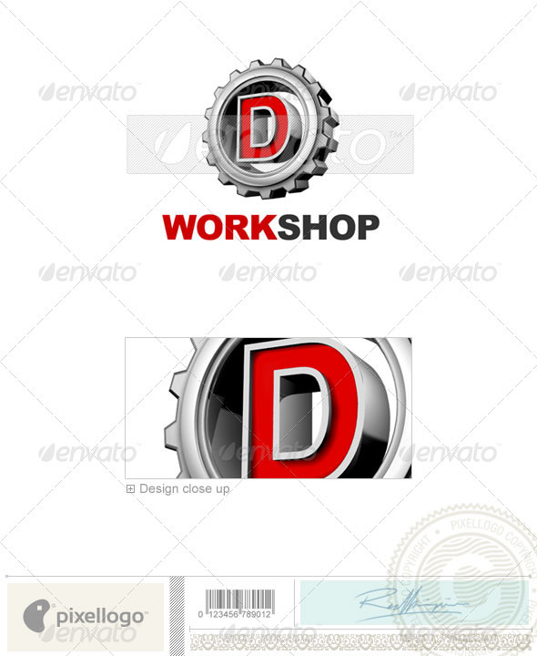 D Logo - 3D-292-D - Letters Logo Templates