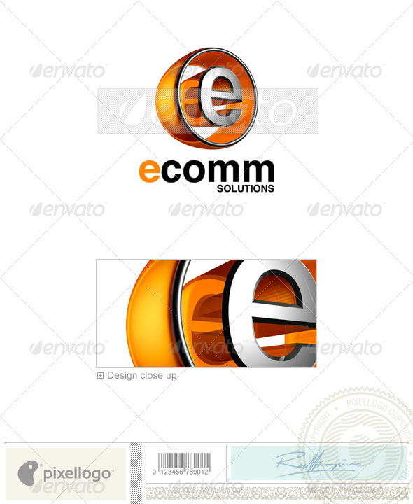 E Logo - 3D-438-E - Letters Logo Templates