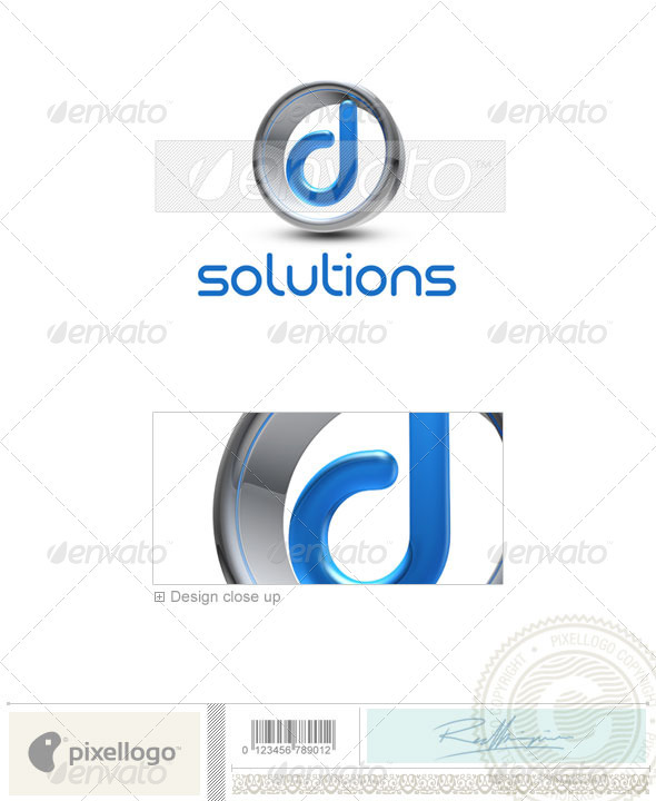 D Logo - 3D-288-D - Letters Logo Templates