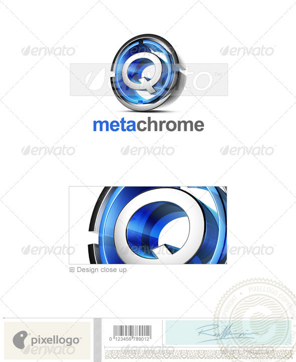 Q Logo - 3D-476-Q - Letters Logo Templates