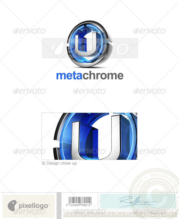 U Logo - 3D-476-U - Letters Logo Templates