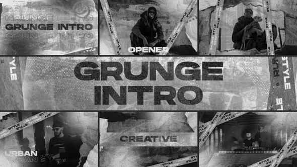 Grunge Intro Openers template preview