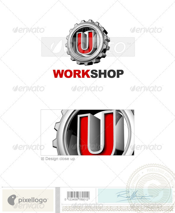 U Logo - 3D-292-U - Letters Logo Templates