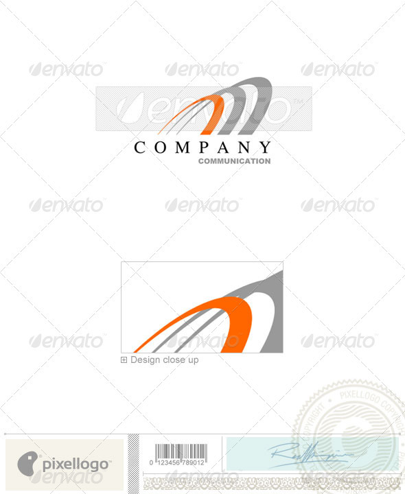 Communications Logo - 215 - Vector Abstract