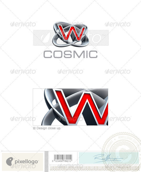 W Logo - 3D-348-W - Letters Logo Templates