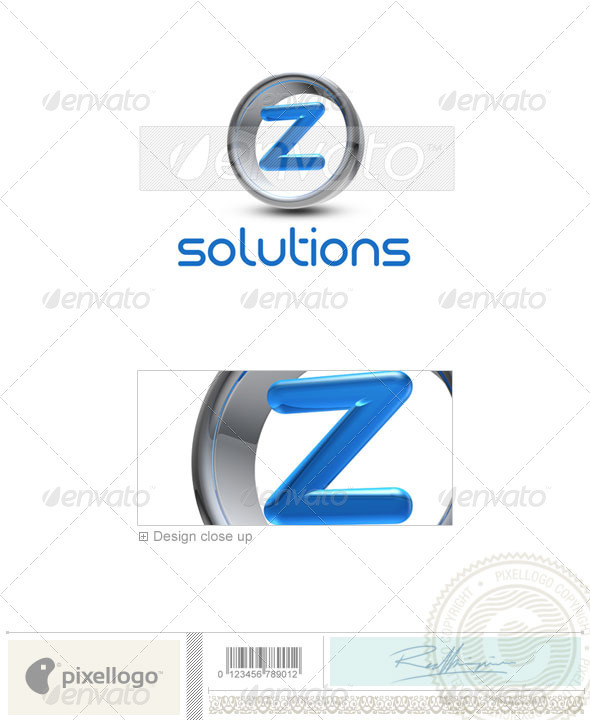 Z Logo - 3D-288-Z - Letters Logo Templates