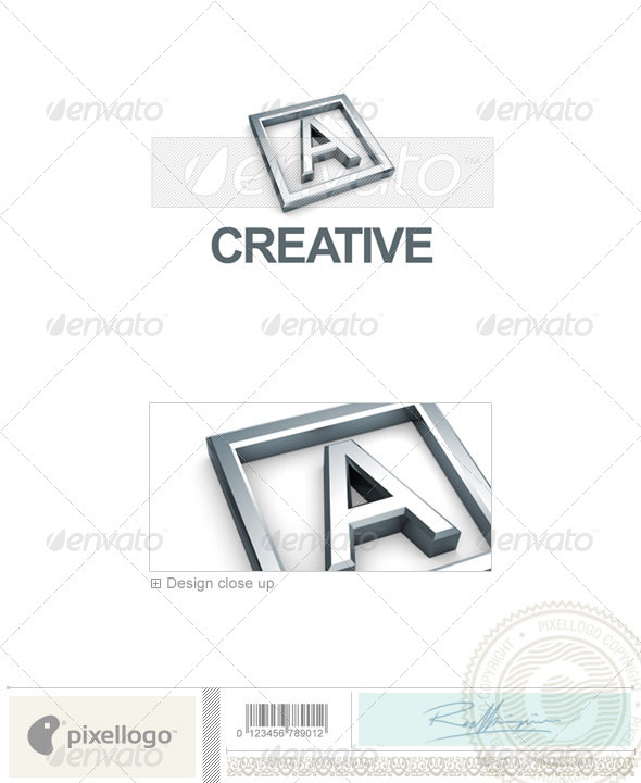 A Logo - 3D-295-A - Letters Logo Templates
