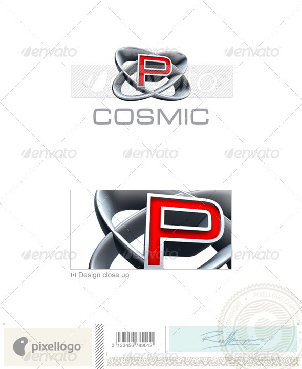 P Logo - 3D-348-P - Letters Logo Templates
