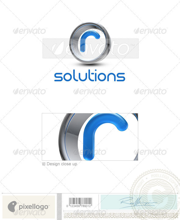 R Logo - 3D-288-R - Letters Logo Templates